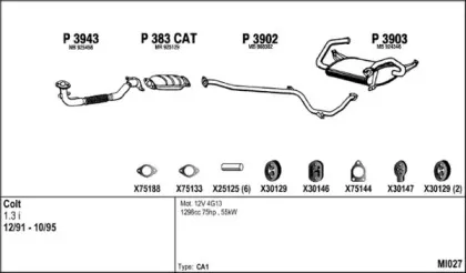 Система выпуска ОГ FENNO купить