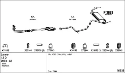 Система выпуска ОГ FENNO купить