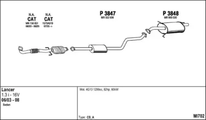 Система выпуска ОГ FENNO купить