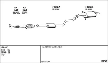 Система выпуска ОГ FENNO купить