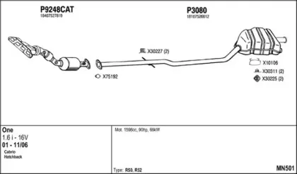 Система выпуска ОГ FENNO купить