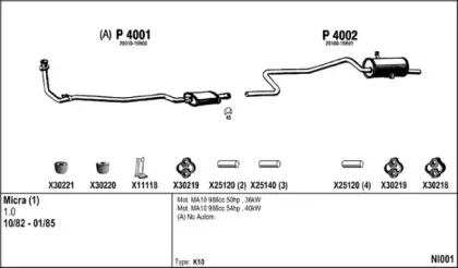 Система выпуска ОГ FENNO купить