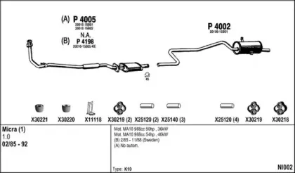 Система выпуска ОГ FENNO купить