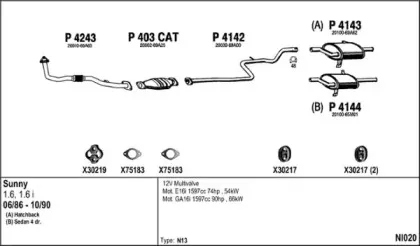 Система выпуска ОГ FENNO купить
