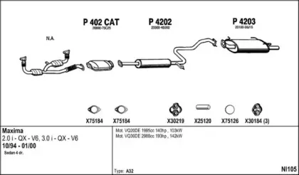Система выпуска ОГ FENNO купить