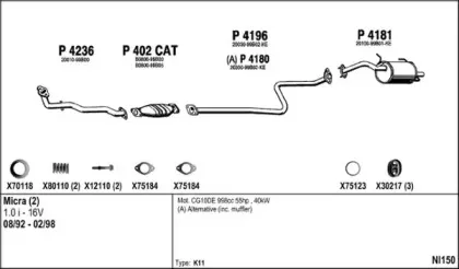 Система выпуска ОГ FENNO купить