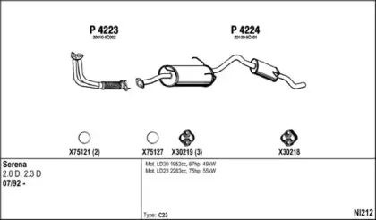 Система выпуска ОГ FENNO купить