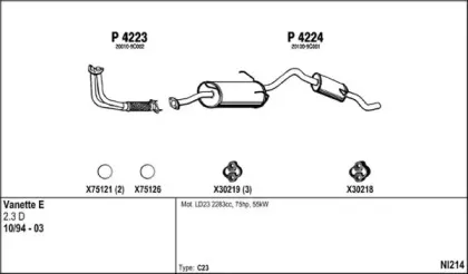 Система выпуска ОГ FENNO купить