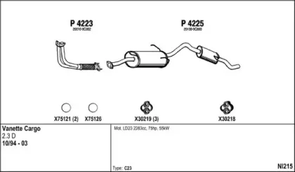 Система выпуска ОГ FENNO купить