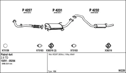 Система выпуска ОГ FENNO купить