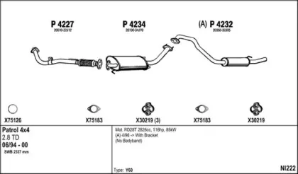 Система выпуска ОГ FENNO купить