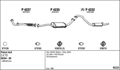 Система выпуска ОГ FENNO купить