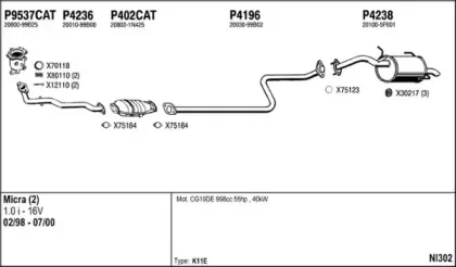 Система выпуска ОГ FENNO купить
