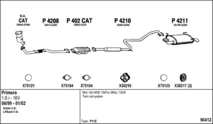 Система выпуска ОГ FENNO купить