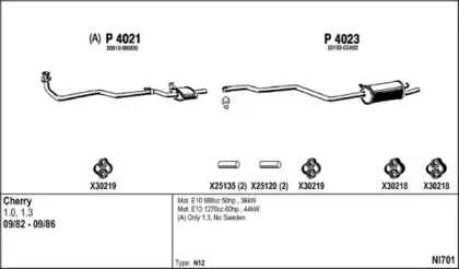 Система выпуска ОГ FENNO купить