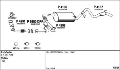 Система выпуска ОГ FENNO купить