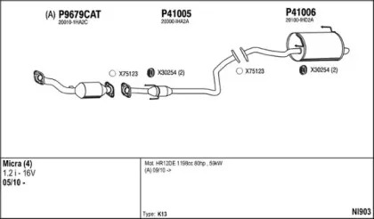 Система выпуска ОГ FENNO купить