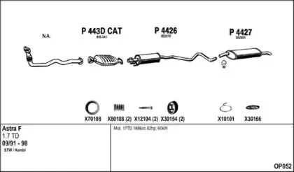 Система выпуска ОГ FENNO купить