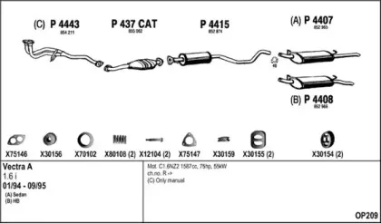 Система выпуска ОГ FENNO купить