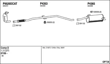 Система выпуска ОГ FENNO купить