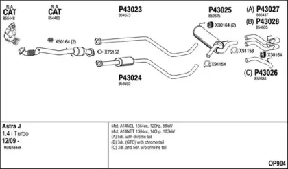 Система выпуска ОГ FENNO купить
