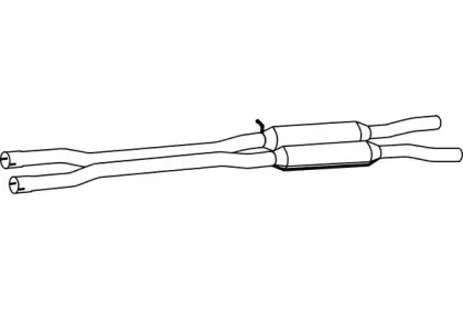 Средний глушитель выхлопных газов FENNO купить