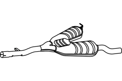 Средний глушитель выхлопных газов FENNO купить