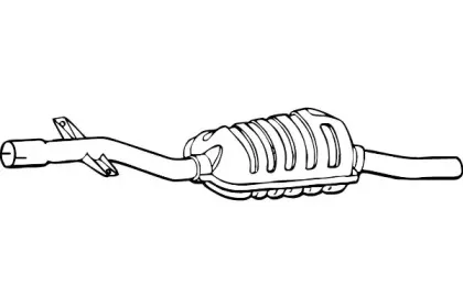 Средний глушитель выхлопных газов FENNO купить
