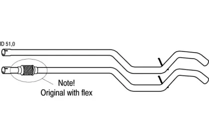 Труба выхлопного газа FENNO купить