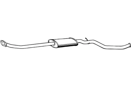 Средний глушитель выхлопных газов FENNO купить