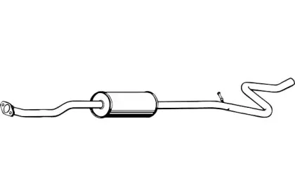 Средний глушитель выхлопных газов FENNO купить