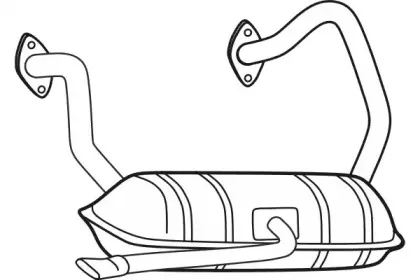 Глушитель выхлопных газов конечный FENNO купить