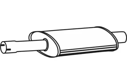 Средний глушитель выхлопных газов FENNO купить