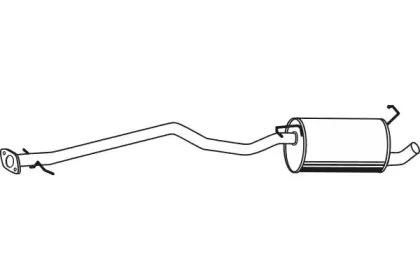 Средний глушитель выхлопных газов FENNO купить