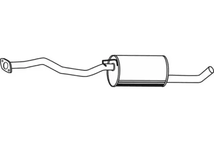 Средний глушитель выхлопных газов FENNO купить