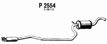 Средний глушитель выхлопных газов FENNO купить