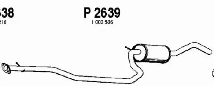 Средний глушитель выхлопных газов FENNO купить