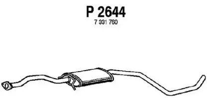 Средний глушитель выхлопных газов FENNO купить