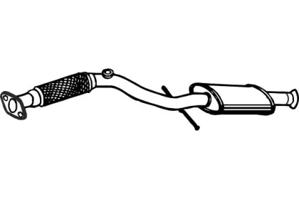 Средний глушитель выхлопных газов FENNO купить