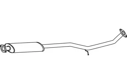 Средний глушитель выхлопных газов FENNO купить