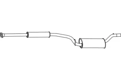 Средний глушитель выхлопных газов FENNO купить