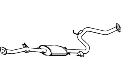 Средний глушитель выхлопных газов FENNO купить