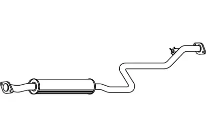 Средний глушитель выхлопных газов FENNO купить
