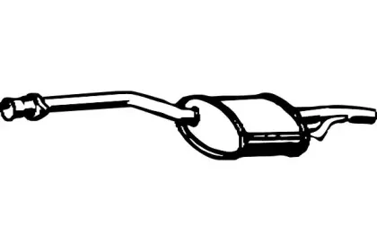 Средний глушитель выхлопных газов FENNO купить