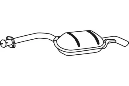 Средний глушитель выхлопных газов FENNO купить