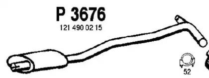 Средний глушитель выхлопных газов FENNO купить