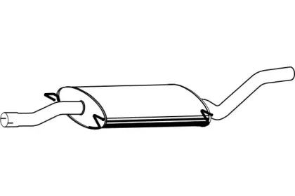 Средний глушитель выхлопных газов FENNO купить