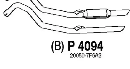 Труба выхлопного газа FENNO купить