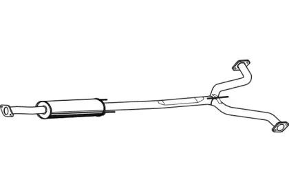 Средний глушитель выхлопных газов FENNO купить