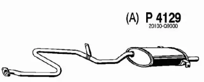 Глушитель выхлопных газов конечный FENNO купить